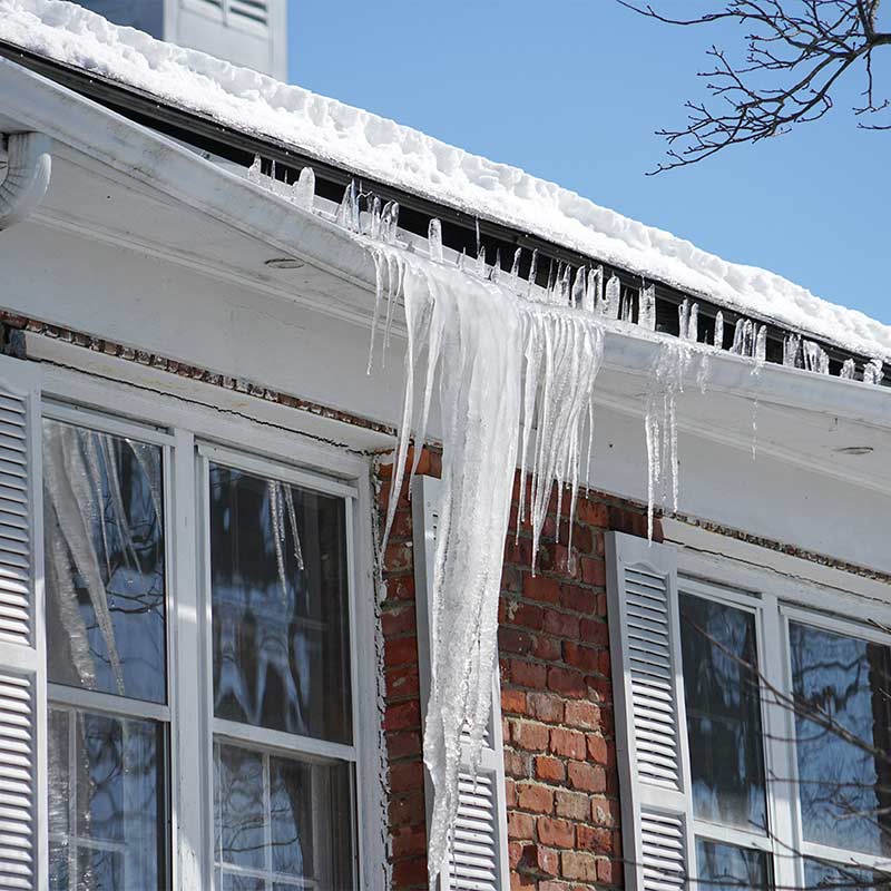 ice dam gutter